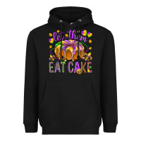 Black Let them eat cake Heavyweight Hoodie - HowdyJamesFarm