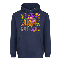 Navy Let them eat cake Heavyweight Hoodie - HowdyJamesFarm