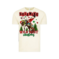 Vintage Arctic dreaming of a wild west christmas cowboy santa Vintage Tee - MaliasSmallBusiness