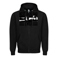Black Best dog dad ever Zipper Hoodie - Bettercallsaul