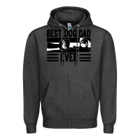 Charcoal Heather Best dog dad ever Zipper Hoodie - Bettercallsaul