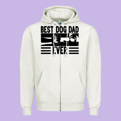 Best Dog Dad Ever Zipper Hoodie Designed By Bettercallsaul