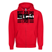 Red Best dog dad ever Zipper Hoodie - Bettercallsaul