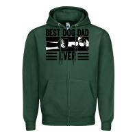Sports Green Best dog dad ever Zipper Hoodie - Bettercallsaul