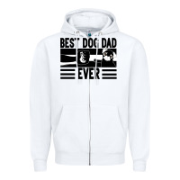 White Best dog dad ever Zipper Hoodie - Bettercallsaul