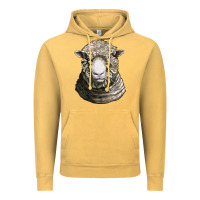 Vintage Mustard dorset sheep head Vintage Hoodie - LillyAllenDesigns