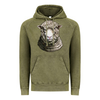 Vintage Olive dorset sheep head Vintage Hoodie - LillyAllenDesigns