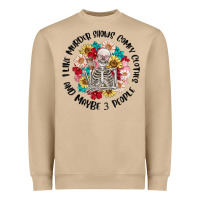 Mushroom i like murder shows comfy clothes and like 3 peopl Heavyweight Sweatshirt - MaliasSmallBusiness