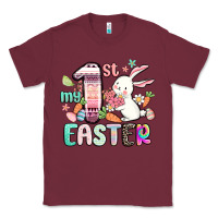 Burgundy my first easter Classic Tee - MaliasSmallBusiness