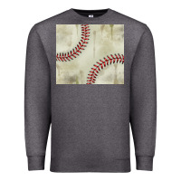 Charcoal Heather dirty baseball pattern Premium Sweatshirt - TumblerDesignByShophia