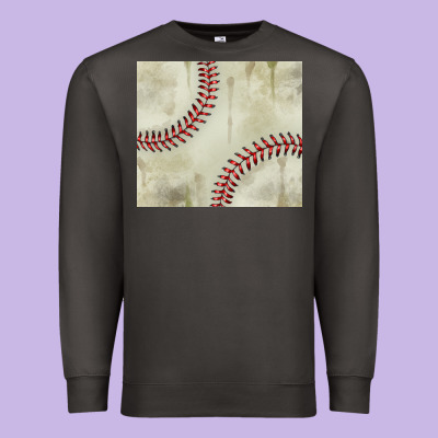 Dirty Baseball Pattern Premium Sweatshirt Designed By Tumblerdesignbyshophia