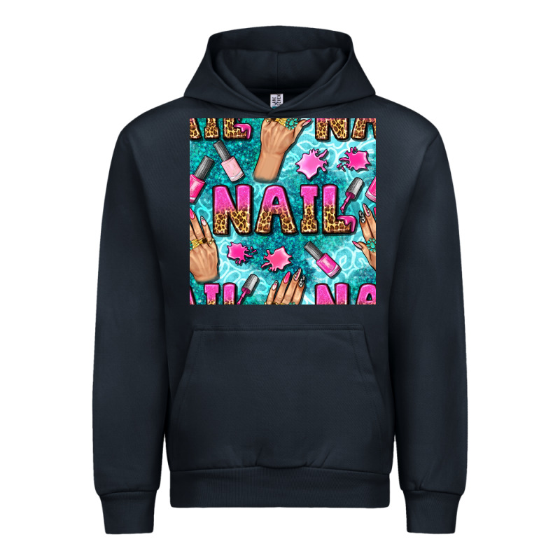 Nail Art Hands And Polish With Turquoise Leopard And Glitter Seamless  Urban Hoodie by BundleAndBundleShop | Teevron