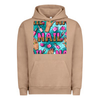 Pigment Burro nail art hands and polish with turquoise leopard and glitter seamless  Urban Hoodie - BundleAndBundleShop