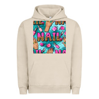 Pigment French Oak nail art hands and polish with turquoise leopard and glitter seamless  Urban Hoodie - BundleAndBundleShop