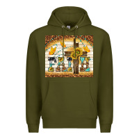Army Green faith with cross Premium Hoodie - TumblerDesignByShophia