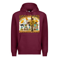 Burgundy faith with cross Premium Hoodie - TumblerDesignByShophia
