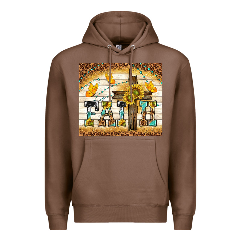 Faith With Cross Premium Hoodie by TumblerDesignByShophia | Teevron