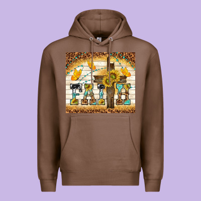 Faith With Cross Premium Hoodie Designed By Tumblerdesignbyshophia