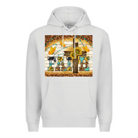 Dove Grey faith with cross Premium Hoodie - TumblerDesignByShophia