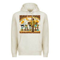Oatmeal Heather faith with cross Premium Hoodie - TumblerDesignByShophia