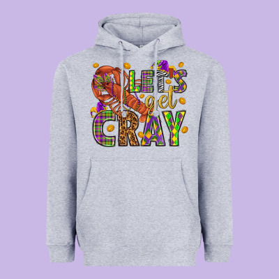 Let's Get Cray Heavyweight Hoodie Designed By Howdyjamesfarm