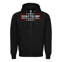 Black Dump Trump Zipper Hoodie - Bettercallsaul