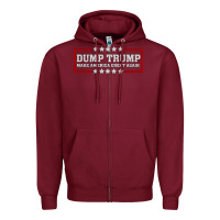Dump Trump Zipper Hoodie | Teevron
