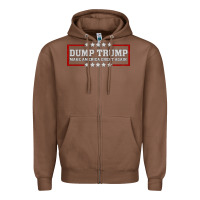 Chestnut Dump Trump Zipper Hoodie - Bettercallsaul