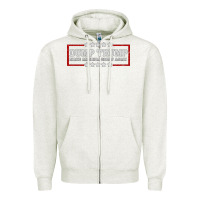 Oatmeal Heather Dump Trump Zipper Hoodie - Bettercallsaul
