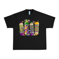 Black mardi gras teacher life Urban Heavy Tee - MaliasSmallBusiness