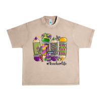 French Oak mardi gras teacher life Urban Heavy Tee - MaliasSmallBusiness