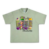 Oil Green mardi gras teacher life Urban Heavy Tee - MaliasSmallBusiness