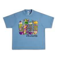 Pebble Blue mardi gras teacher life Urban Heavy Tee - MaliasSmallBusiness