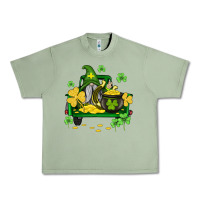 Oil Green st patricks truck and gnome Urban Heavy Tee - AdoDesignShop