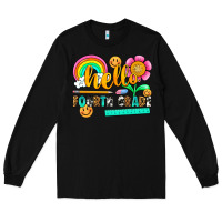 Black hello fourth grade Long Sleeve Tee - NancyCooperArtShop