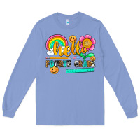 Colony Blue hello fourth grade Long Sleeve Tee - NancyCooperArtShop