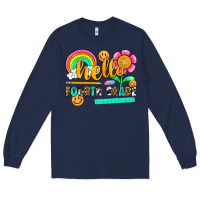 Navy hello fourth grade Long Sleeve Tee - NancyCooperArtShop