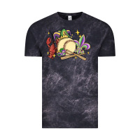 Cloud Black mardi gras baseball Vintage Tee - MaliasSmallBusiness