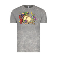 Cloud Rock mardi gras baseball Vintage Tee - MaliasSmallBusiness