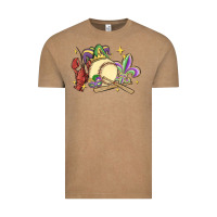 Vintage Coffee mardi gras baseball Vintage Tee - MaliasSmallBusiness
