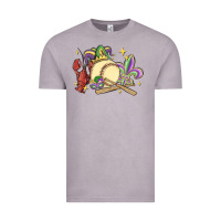 Vintage Zinc mardi gras baseball Vintage Tee - MaliasSmallBusiness