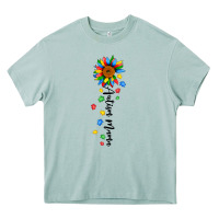 Arona autism mama sunflower black Heavy Core Tee - JahusDesignShop