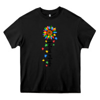 Black autism mama sunflower black Heavy Core Tee - JahusDesignShop