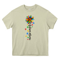 Mossy autism mama sunflower black Heavy Core Tee - JahusDesignShop