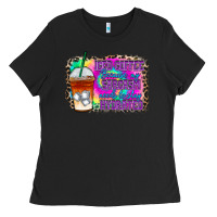 Black iced coffee sarcasm Ladies Tee - RacoonDesign