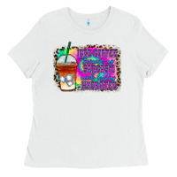 White iced coffee sarcasm Ladies Tee - RacoonDesign