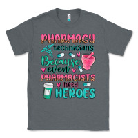 Charcoal Heather pharmacy technicians Classic Tee - MaliasSmallBusiness