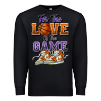 Black for the love of the game basketball Premium Sweatshirt - HowdyJamesFarm
