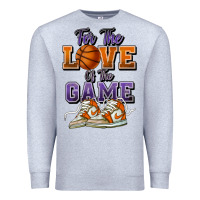 Heather Grey for the love of the game basketball Premium Sweatshirt - HowdyJamesFarm