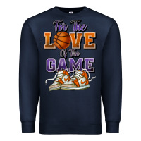 Navy for the love of the game basketball Premium Sweatshirt - HowdyJamesFarm